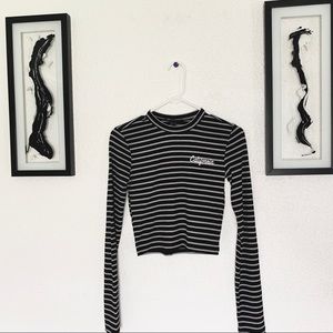 Logo striped shirt